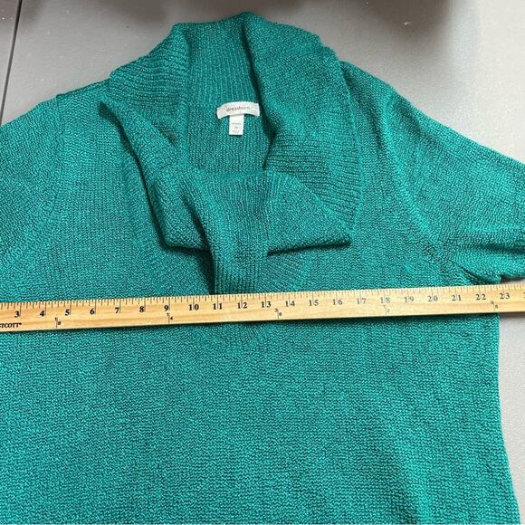 Dress Barn green knit cowl neck sweater short sleeve size 2X - Picture 10 of 10
